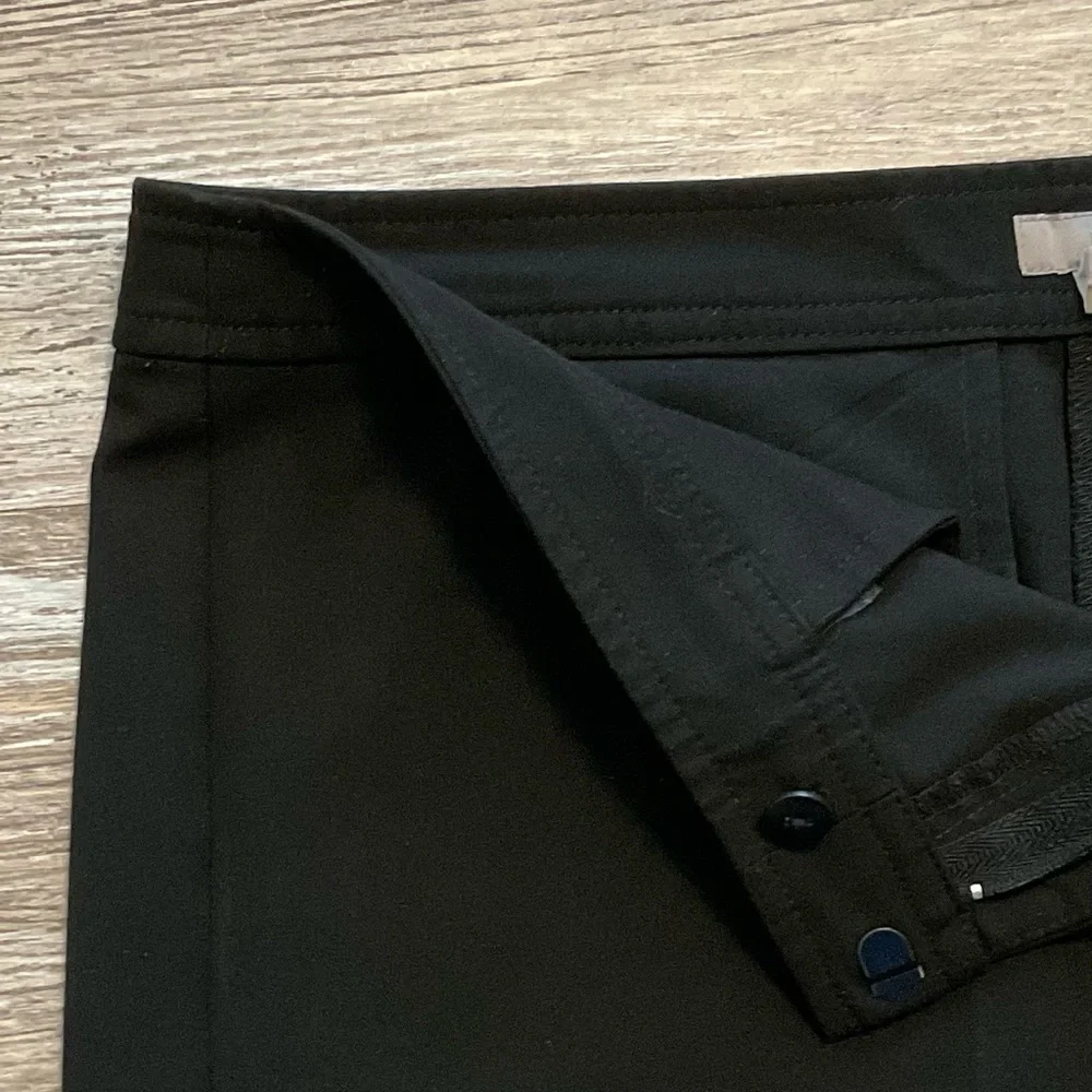 J Jill Black Mid Rise Straight Leg Trouser Dress Pants 10